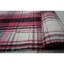 Wool Fabric for Overcoating with Plaid